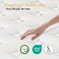 thumbnail image 4 of Full Mattress 12 Inch Hybrid Mattress Cooling Gel Memory Foam Mattress in a Box with Individually Pocket Springs CertiPUR-US Certified Medium Firm Breathable Pressure Relief White with Khaki Rim, 4 of 10