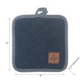 thumbnail image 2 of Porte-Pot En Jean Avec Badge En Cuir - Ensemble De 4, 2 of 2