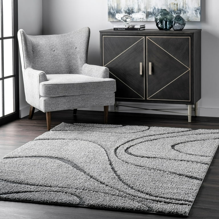 2'x3' Solid Utility Accent Rug Mid Gray - Made By Design™