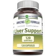 Amazing Formulas Liver Support 120 Capsules (Non-GMO)
