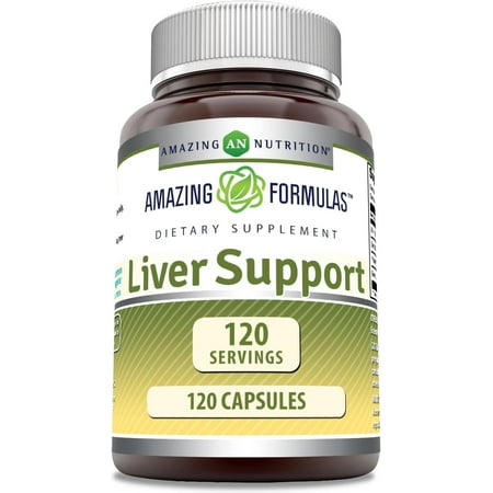 Amazing Formulas Liver Support 120 Capsules (Non-GMO)