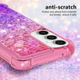 thumbnail image 4 of Compatible with Samsung Galaxy A35 5G Case Girls Women Liquid Glitter Heavy Duty Shockproof Soft TPU Bumper Silicone Slim Protective Cover for Samsung Galaxy A35 5G Gradient Pink, 4 of 12