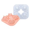 thumbnail image 3 of Moule à Glace Réutilisable en Silicone de Qualité Alimentaire avec Couvercle pour Whisky 4-grid, 3 of 4