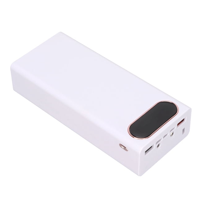 16x18650 DIY Power Bank, Portable Large Capacity 2 USB Output Power Bank Box Plug And Play For Most Mobile Phones Black,White