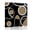 Brown, variant on Canvas Wall Art, Black Brown Framed Canvas Prints for Bathroom Desk, White Circle Modern Minimalist Geometric Small Gallery Wrapped Wall Decor for Home Office, Gifts, 8"x8" Ship Next Day