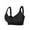 Black, variant on ATENAR Bras for Women,Wireless Bras for Women,Womens Bras,Soft,Adjustable Strap,Printed,Nylon,Spandex,Black,2XL
