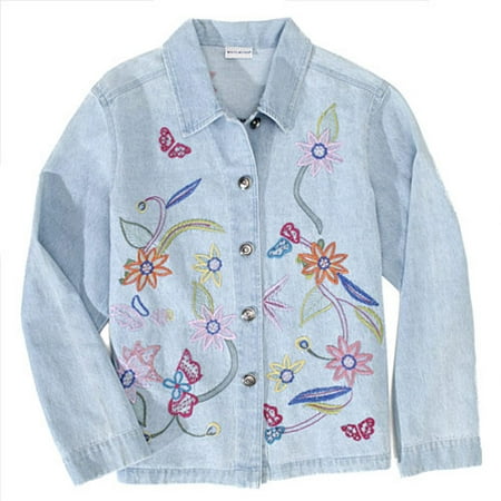 White Stag - Women's Shimmering Bouquet Denim Jacket