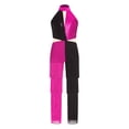 thumbnail image 3 of Hansber Kids Girls Sequins Fringe Tassel Jumpsuit Latin Jazz Dance Bodysuit for Ballroom Rumba Tango Salsa Hot Pink 16, 3 of 5