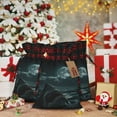 thumbnail image 6 of Wukai Moonlit Night Sky Shark Print Christmas Burlap Bags,Drawstring Christmas Burlap Goody Gift Candy Bags Xmas Burlap Treat Bags for Candy Wrapper Xmas Party Favors-Black, 6 of 8