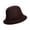 Dark Coffee, variant on Leadrop Bowler Hat Bow Warm Autumn Winter Coldproof Dome Hat for Outdoor