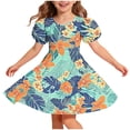 thumbnail image 3 of Piuwrlz Girls Back to School Dresses Uniform Preppy Dress A-Line Princess Skirts Purple Size 13-14 Years, 3 of 8