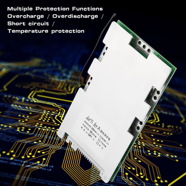 Placa de protección de carga de batería de litio 20S 60A BMS PCB con carga de equilibrio
