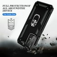 thumbnail image 5 of Xhy Samsung Galaxy A23 5G Case with Screen Protector and Magnetic Ring Mount Kickstand Military Grade Full Body Double Layer Drop Protection Rugged Durable for Galaxy A23 5G Phone - Black, 5 of 10