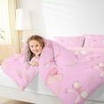 thumbnail image 5 of Manfei Cartoon Ribbon Teens Bedding Comforter Set, Kawaii Pink Floral Twin Comforter Sets, Princess Bowknot Bow Reversible Bedding Set, Luxury Bedroom Decor, 2 Pieces, 5 of 9