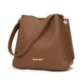 thumbnail image 6 of Montana West Hobo Purse for Women Bucket Shoulder Bag with Crossbody Strap, Dark Brown, 6 of 7