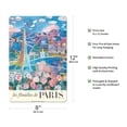 thumbnail image 2 of The Flowers of Paris France (Les floralies de Paris) - Eiffel Tower - Vintage Travel Poster by Raoul Dufy c.1959s - 8 x 12 inch Vintage Metal Tin Sign, 2 of 4