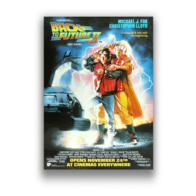 Póster de película "Back To The Future" e impresión, arte de pared, lienzo, pintura, imágenes de estilo Retro, decoración para sala de estar Quadro