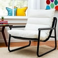thumbnail image 2 of Modern Accent Chair with Metal Frame & Plush Padded Seat - Comfortable Lounge Chair for Living Room, Office, Bedroom, 2 of 8