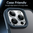 thumbnail image 7 of JETech Camera Lens Protector for iPhone 14 Pro 6.1-Inch and iPhone 14 Pro Max 6.7-Inch, Full Coverage 9H Tempered Glass Ring Cover, Matte Metal Plate, Case Friendly, 1-Pack (Silver), 7 of 7