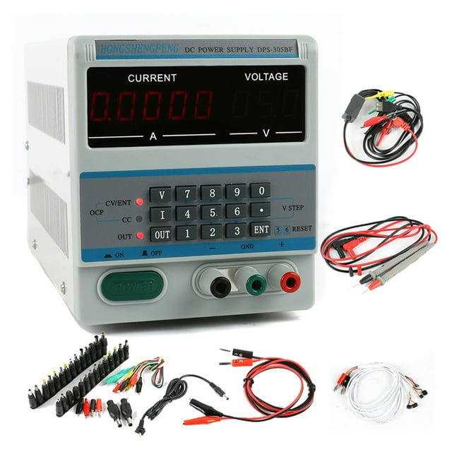 Alimentation CC Réglable DSP-305BF, Alimentation de Laboratoire Numérique 30V 5A 0.1V 0.0001A, Trousse de Réparation pour Téléphone + Ensemble de Prise CC