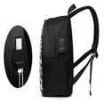thumbnail image 6 of YFYANG 17" Laptop Backpack, Vintage Petal Pattern Fashion Travel Work Backpack with USB and Headphone Cable Interface for Men and Women, 6 of 8
