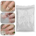 thumbnail image 4 of Kripyery 1 Bag Nail Art Faux Pearls Three-dimensional Flatback Shiny Visual Effect DIY Mini Half Round Faux Pearls Nail Art Decorations for Manicurist, 4 of 8