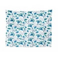 thumbnail image 1 of Garden Art Tapestry, Blue Toned Monochrome Pattern with Curlicue Branches and Bubbles, Fabric Wall Hanging Decor for Bedroom Living Room Dorm, 2 Sizes, Petrol Blue and Seafoam, by Ambesonne, 1 of 1