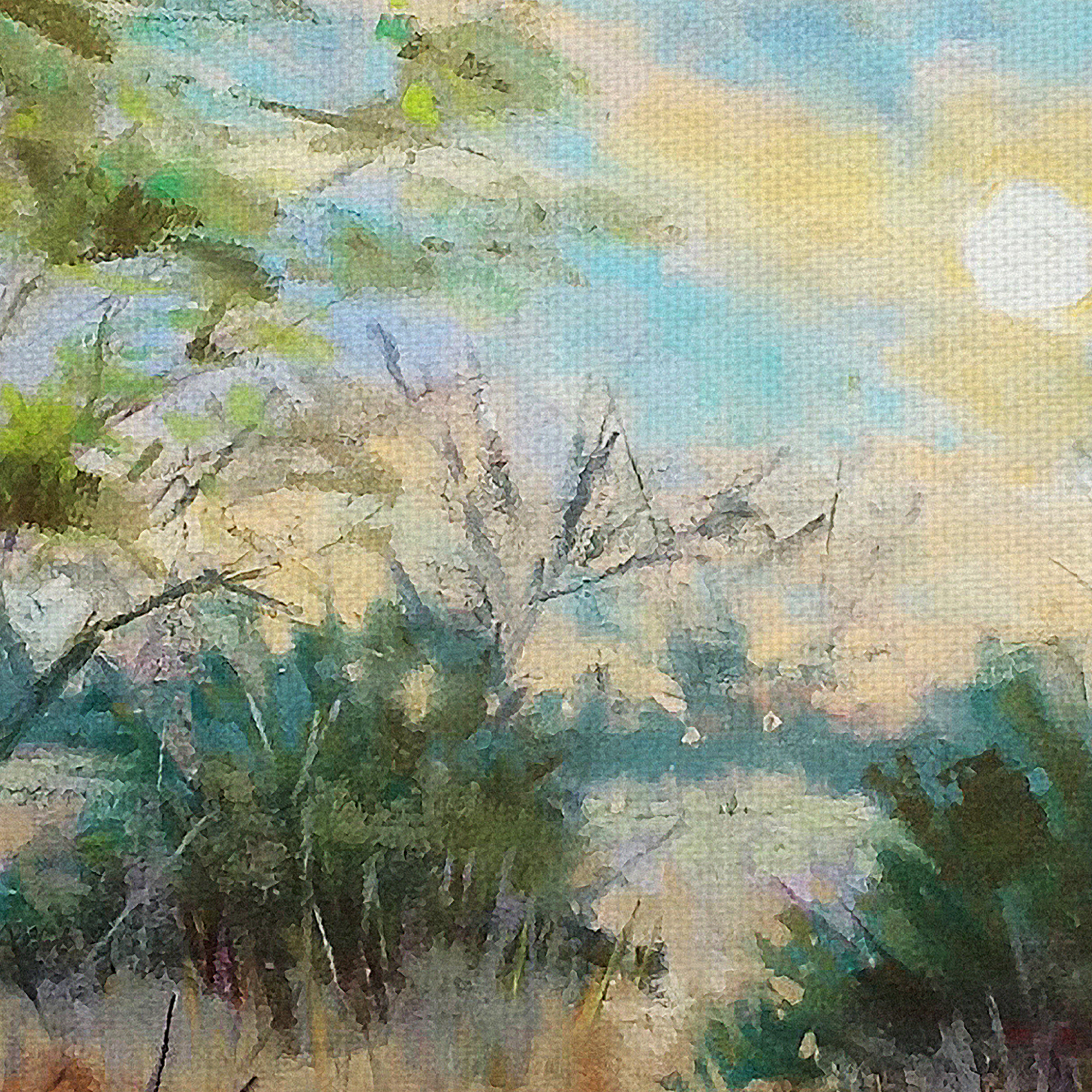 Masterpiece Art Gallery Texas Sunrise Landscape By Nancie King Mertz Canvas Art Print 22" x 28"