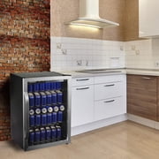 Frigidaire 4.4 Cu. ft. 126-Can Beverage Center Refrigerator, EFMIS155, Stainless Steel