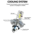 thumbnail image 2 of yaaqii H4 LED Headlight Lamp Bulb 6000K Auto Motorcycle Headlight Bulbs Car Fog Light, 2 of 8