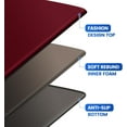 thumbnail image 2 of Kitchen Mats for Floor,3PCS Kitchen Rugs,Non Slip Anti Fatigue Mats for Kitchen Floor,Waterproof Sink Mat,Cushioned Standing and Comfort Mats for Office,Red, 2 of 14