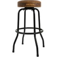 thumbnail image 4 of 30" Bar Stool with Broad Padded Swivel - Steel Tube Framing with Footrest Ring, 4 of 5