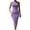 Hot Pink, variant on SROBPTY Summer Dresses for Women Solid Sleeveless One Shoulder Slim