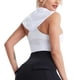 thumbnail image 4 of Sujetador deportivo largo para mujer: alto impacto, sin aros, espalda cruzada, soporte integrado para yoga/estilo crop top., 4 of 7