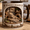 Black, variant on Bearded Dragon Mug for Reptile Lovers, Cute Lizard Coffee Cup Gift