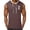 Brown, variant on Men's Summer Beach Coconut Print Crew Neck Sleeveless Tank Top,Tank Tops Men,S