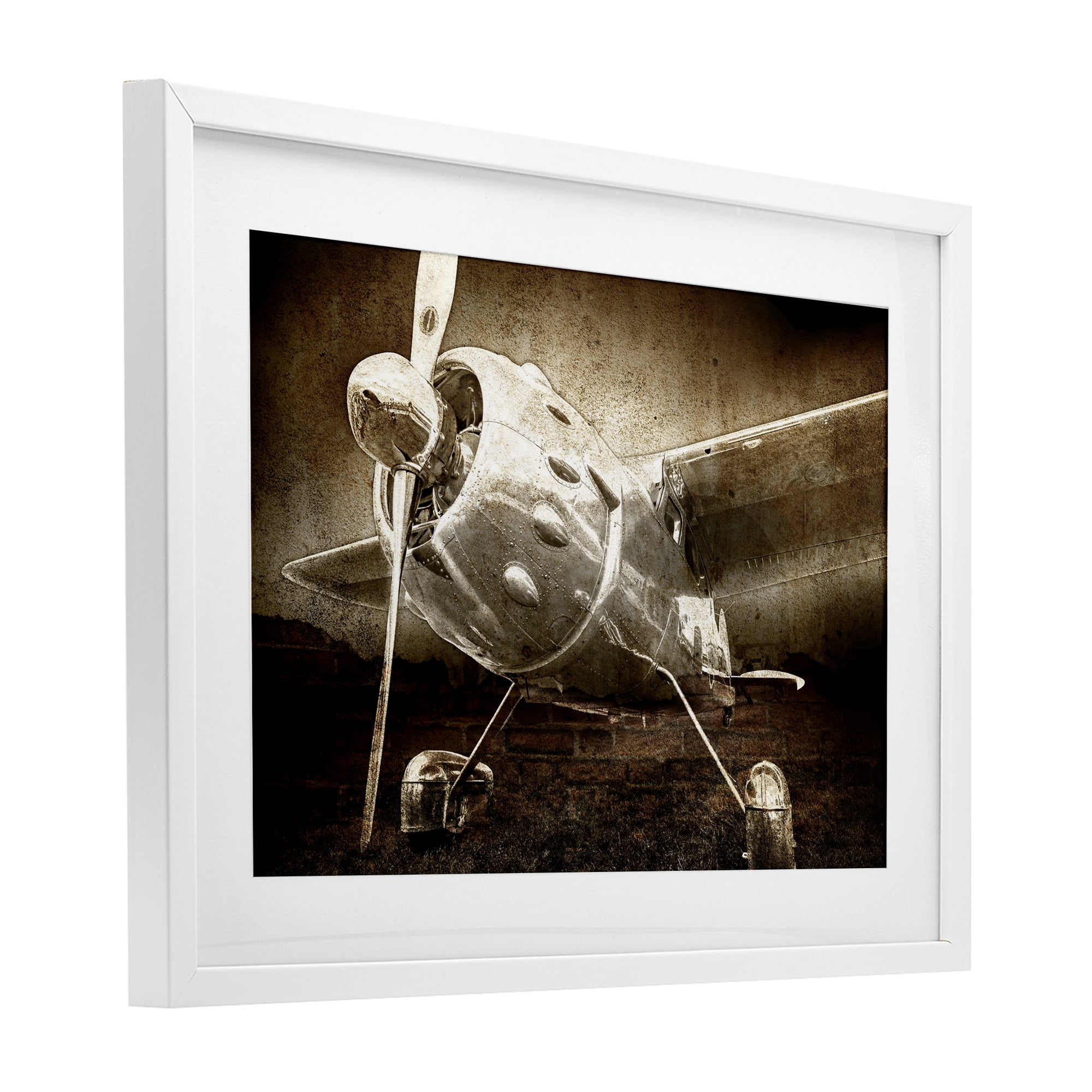 Stupell Industries Taking Flight Vintage White Framed Print Under Glass, design by Kim Allen