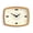 Mustard Yellow, variant on Movie Wall Clock | Retro Rectangular 10 Inch White Cool Mid-century Designer Look For Kitchen  Living Room Or Office
