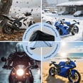 thumbnail image 7 of Motorcycle Cover All Season Waterproof for Harley Davidson Street Glide Touring Honda Suzuki Kawasaki Yamaha 116" Orange, 7 of 7