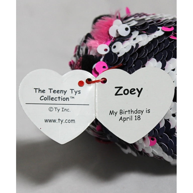 TY Beanie Boos - Teeny Tys Stackable Plush - ZOEY the Zebra (4