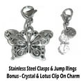 thumbnail image 2 of Animal Charms Clip On To Anything  Perfect For Charm Bracelets And Necklaces, Bag Or Purse Charms, Backpacks, Zipper Pulls - Butterfly Charm, 2 of 4
