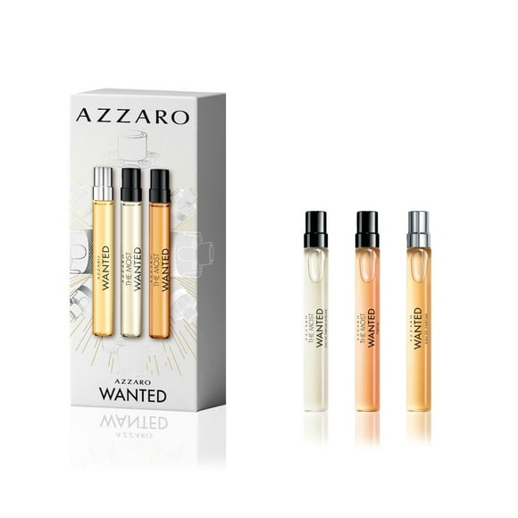 Azzaro The Most Wanted Men's Cologne Discovery Set - 3-Piece Fragrance Sample Kit Includes 3 Travel Size Sprays – The Most Wanted Eau de Parfum Intense, The M