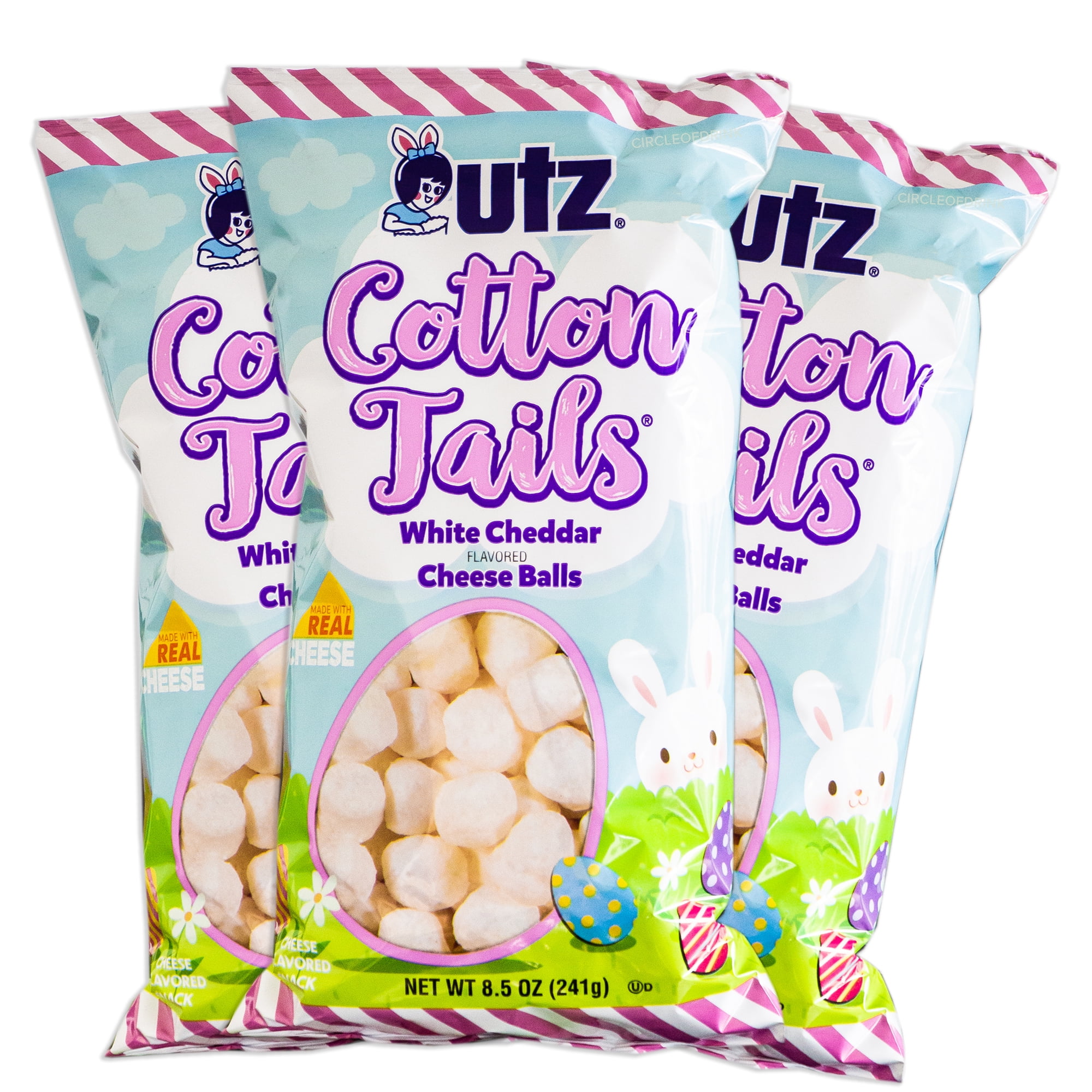 Utz Cotton Tails White Cheddar Cheese Balls (3, 8.5oz bags) Delicious