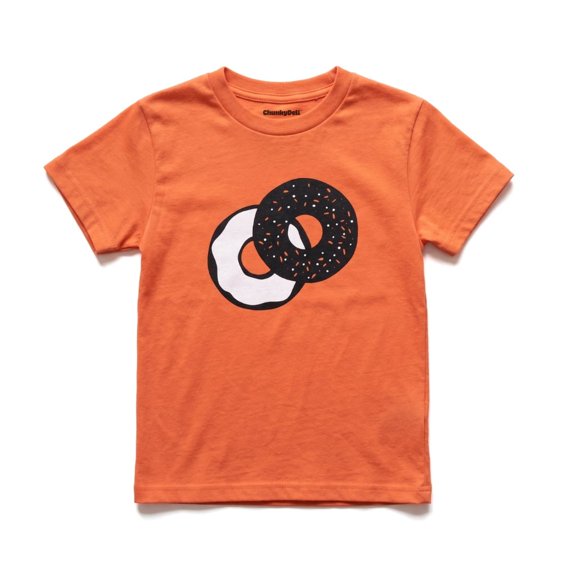 Chunky Deli Everything Bagel Kids' Tee | Orange Foodie Toddler T-Shirt