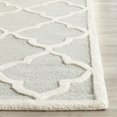 thumbnail image 2 of SAFAVIEH Cambridge Merletta Geometric Wool Runner Rug, Light Gray/Ivory, 2'6" x 8', 2 of 6