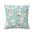 thumbnail image 1 of ZICANCN Decorative Throw Pillow Covers , Bed Snowman Couch Sofa Decorative Knit Pillow Covers for Living Room Farmhouse 18"x18", 1 of 8