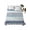 Blue, variant on Boho Blue Aqua King Size Flat Sheet, Wrinkleproof & Fadeproof Cooling Flat Bed Sheet Only, Geometric Stripes Tribal Bohemia Retro Breathable Soft Bedding Top Sheets 105 x 98 Inches