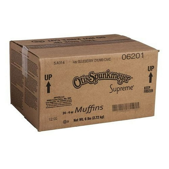 Otis Spunkmeyer Blueberry Crumb Cake Supreme Muffin, 4 Ounce 24 per case.
