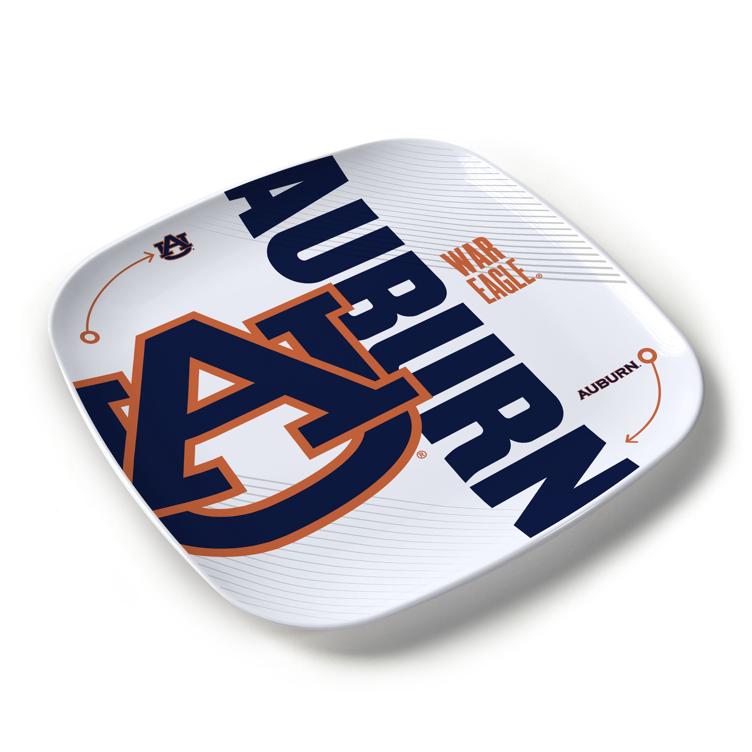 YouTheFan NCAA Auburn Tigers Large Party Plate