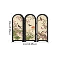 thumbnail image 2 of vlrwzc Mini Folding Screen, 3 Panel Divider, Chinese Style Vintage Desktop Folding Screen Feng Shui Ornaments for Home Office New Year Decoration, 2 of 7